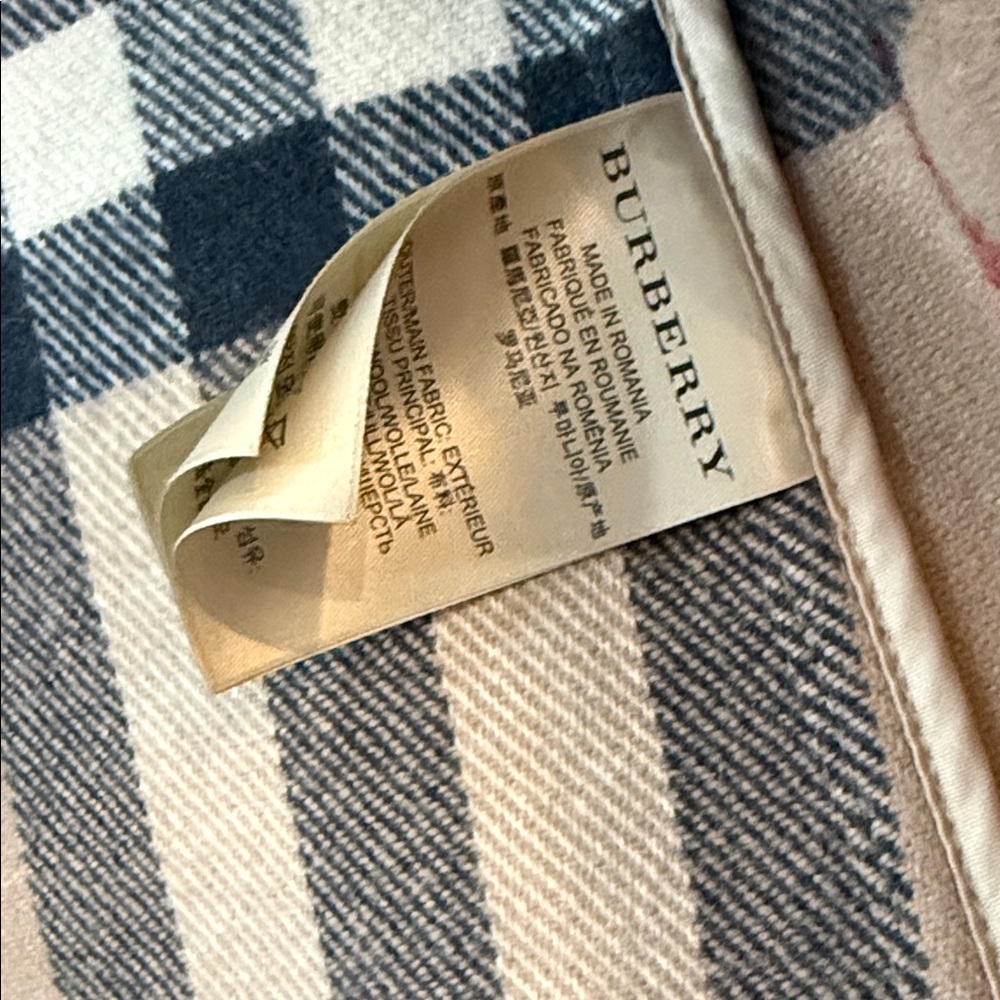 Women's Burberry Brit Wool Tan Toggle Coat - Picture 8 of 8